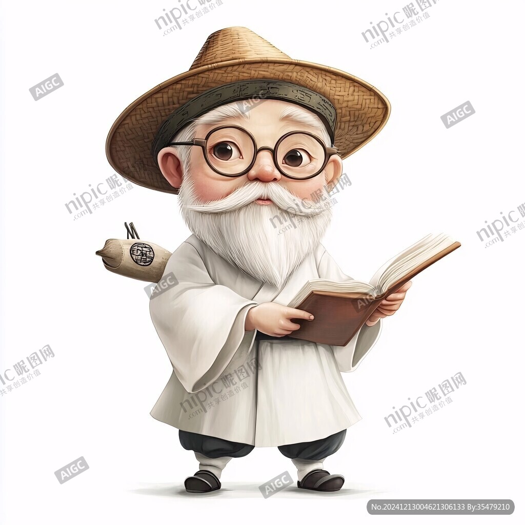 智者学者插画