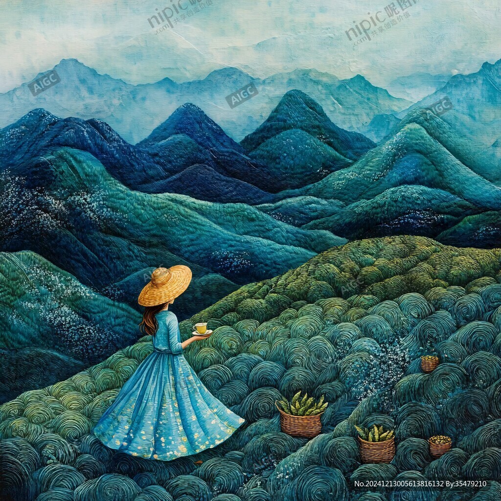采茶女装饰画