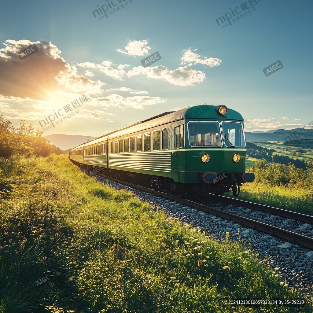 火车旅途风景