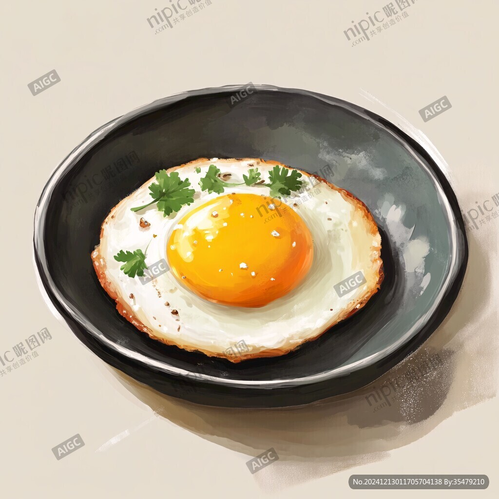 荷包蛋插画