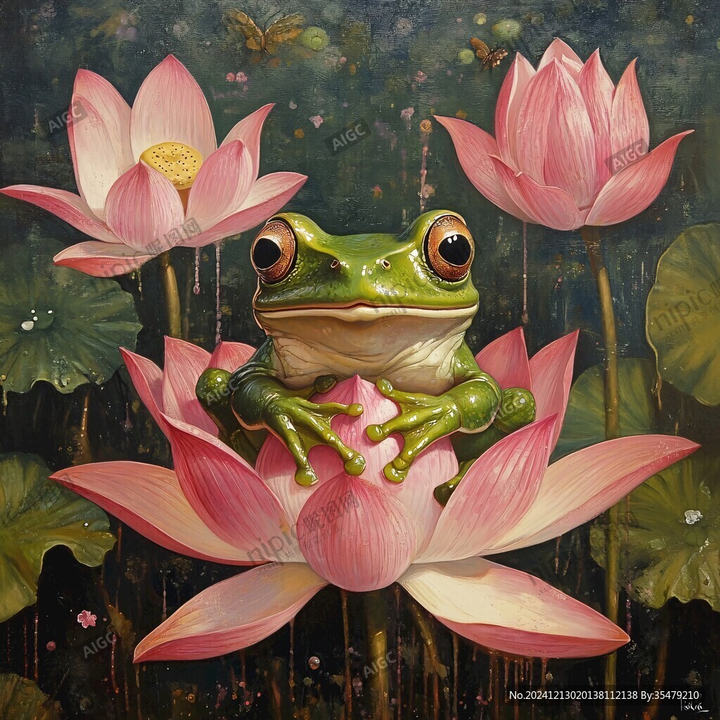 青蛙立体画