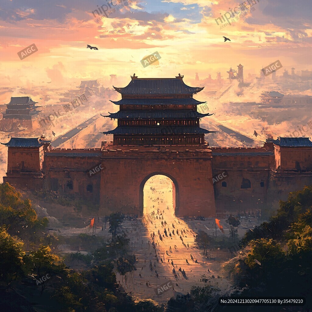 大境门插画