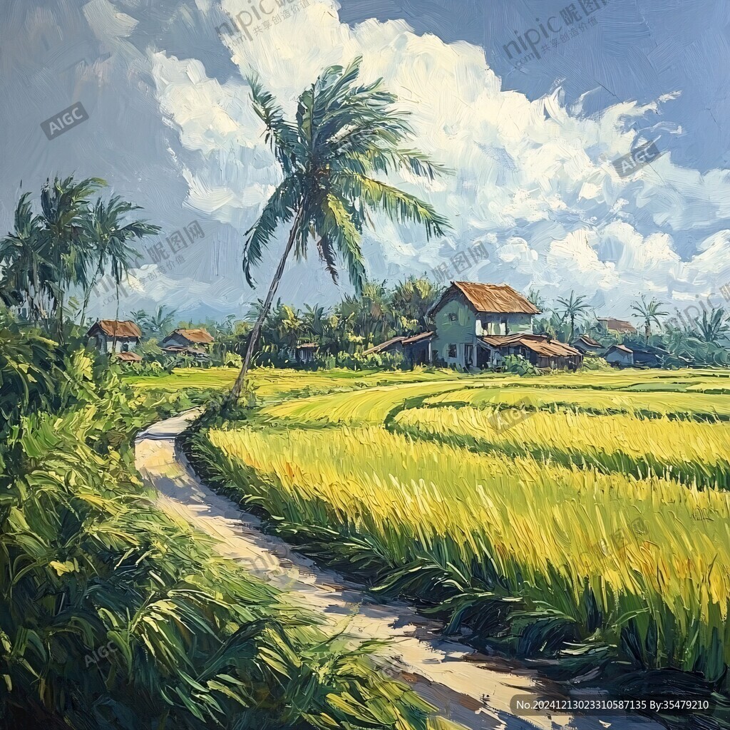 稻田油画