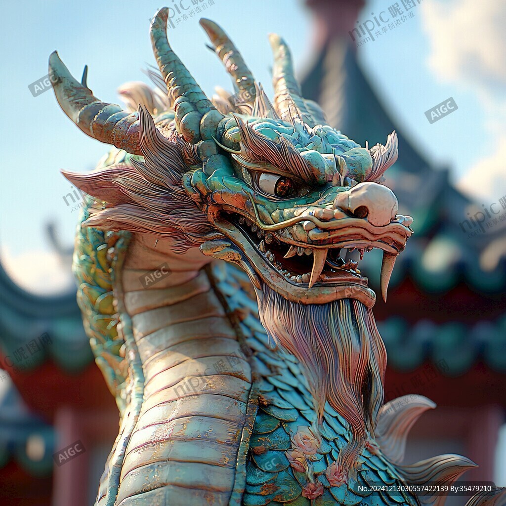 高清龙雕塑