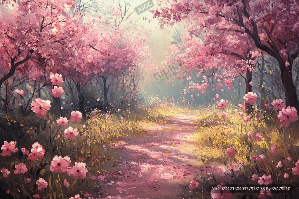 唯美赏花小道