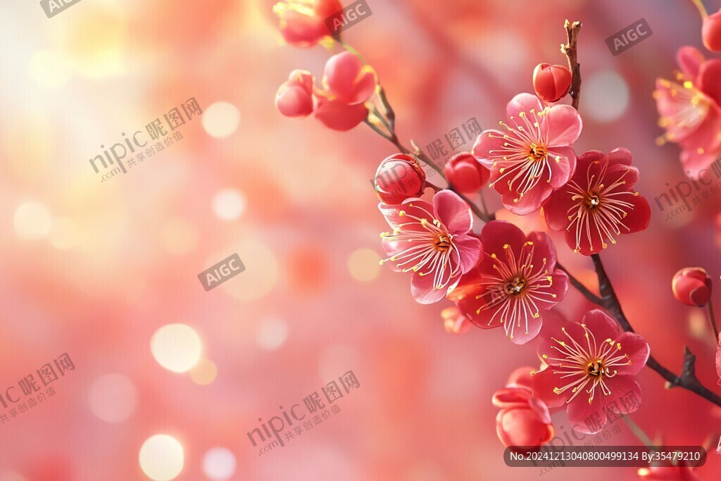 唯美梅枝花