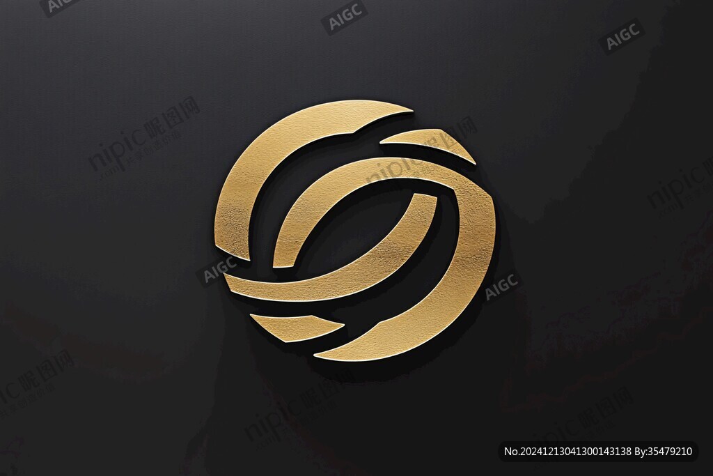 黄金圆形logo