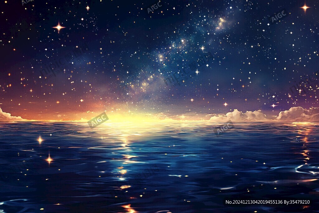 水面星光素材