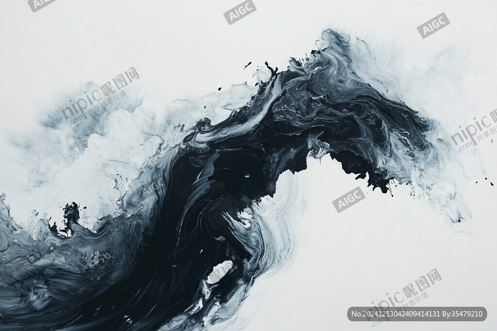 禅意泼墨写意