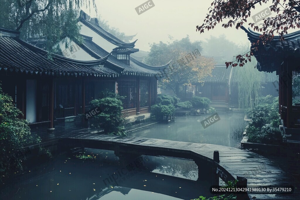 秋雨园林