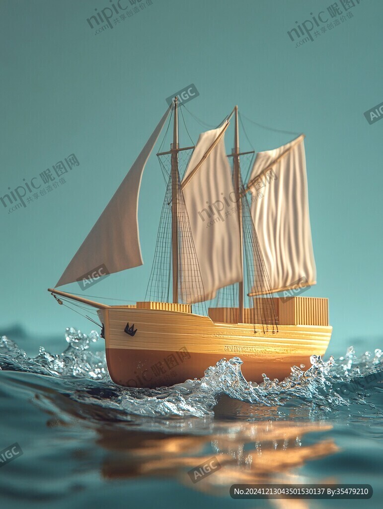 乘风破浪立体效果