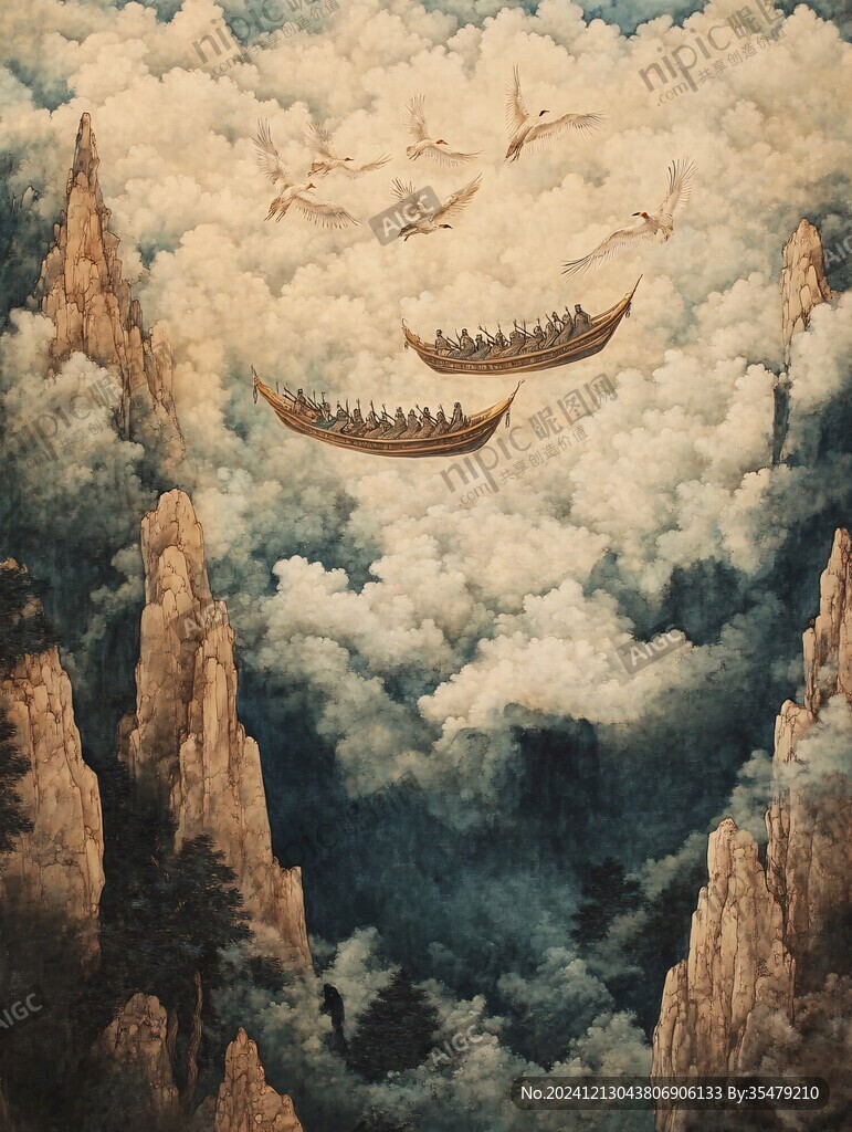 工笔旭日东升