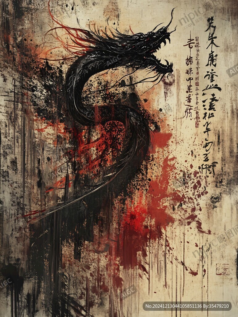 古风龙插画