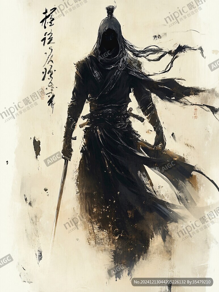 手绘侠客风大侠