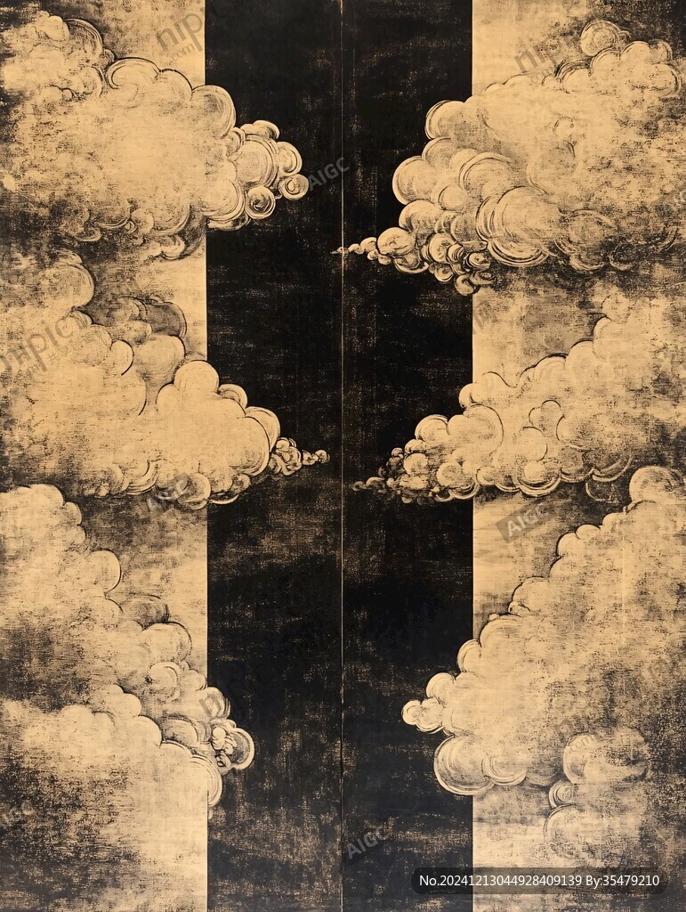 美式云纹装饰画