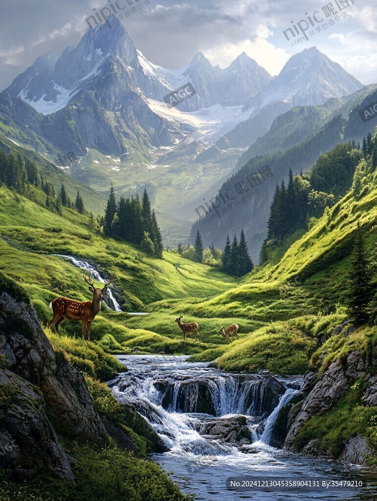 宽屏风景画