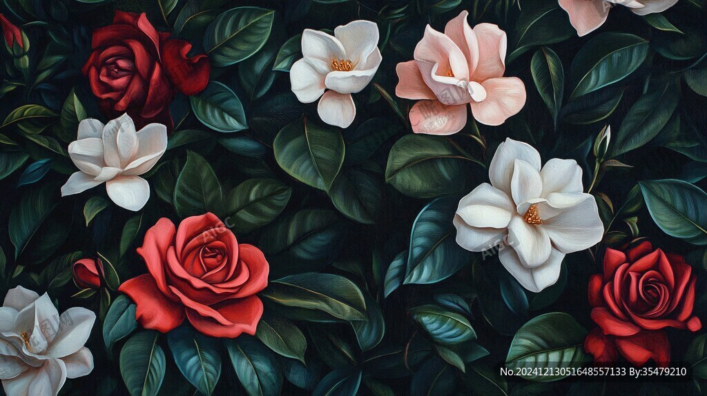 3d立体花壁纸