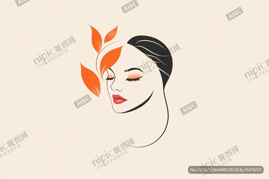 面膜美容口红logo