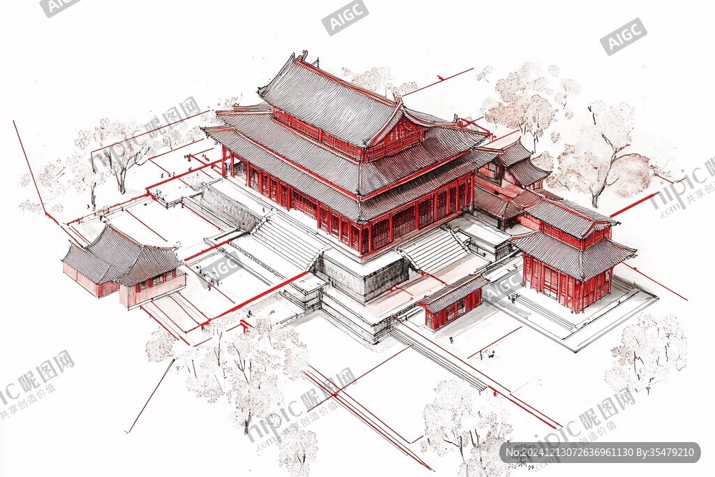 天一阁插画