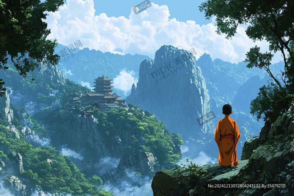 武当山插画