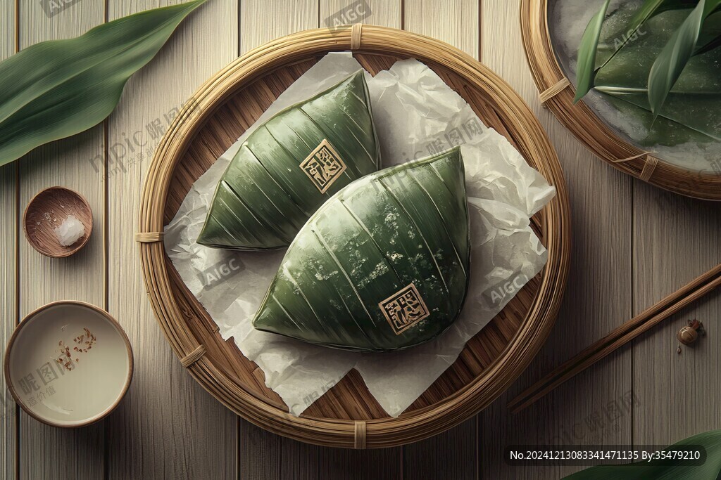 粽插画包装