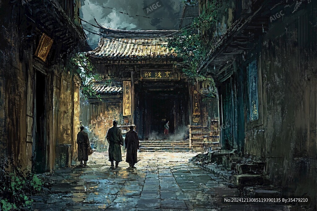 束河古镇插画