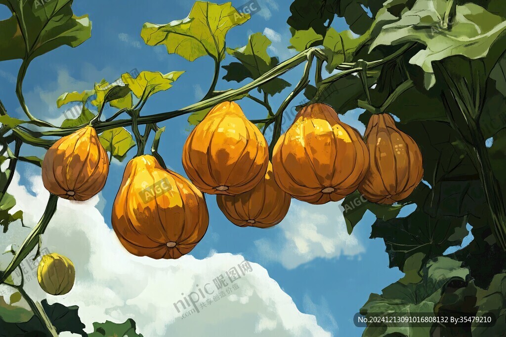 灯笼果插画