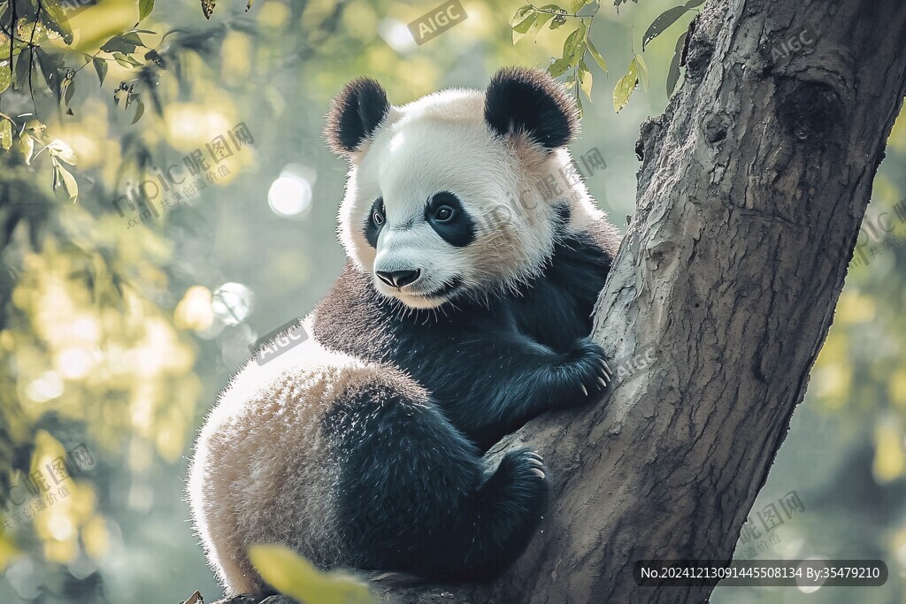 树上的小熊猫