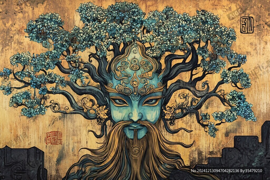 文殊院插画