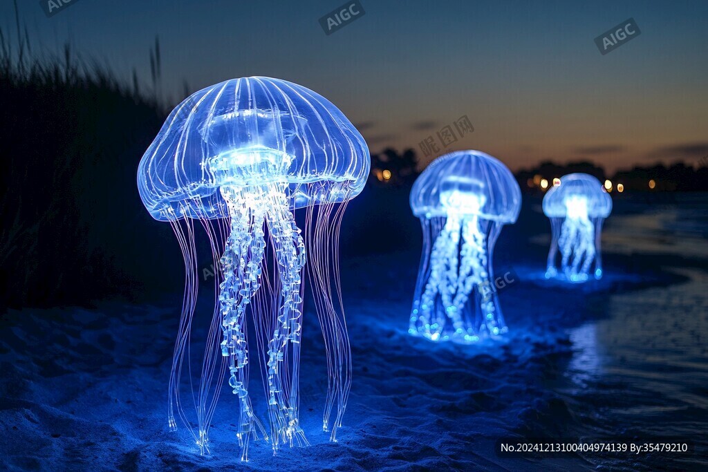 水母灯光景色
