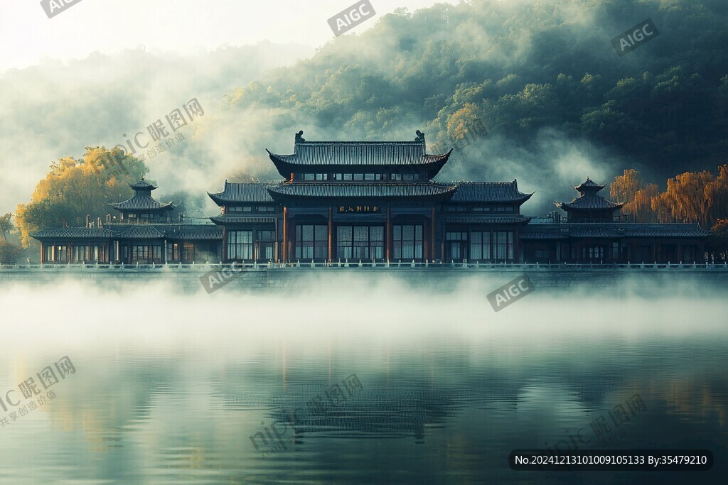 湘湖晨雾