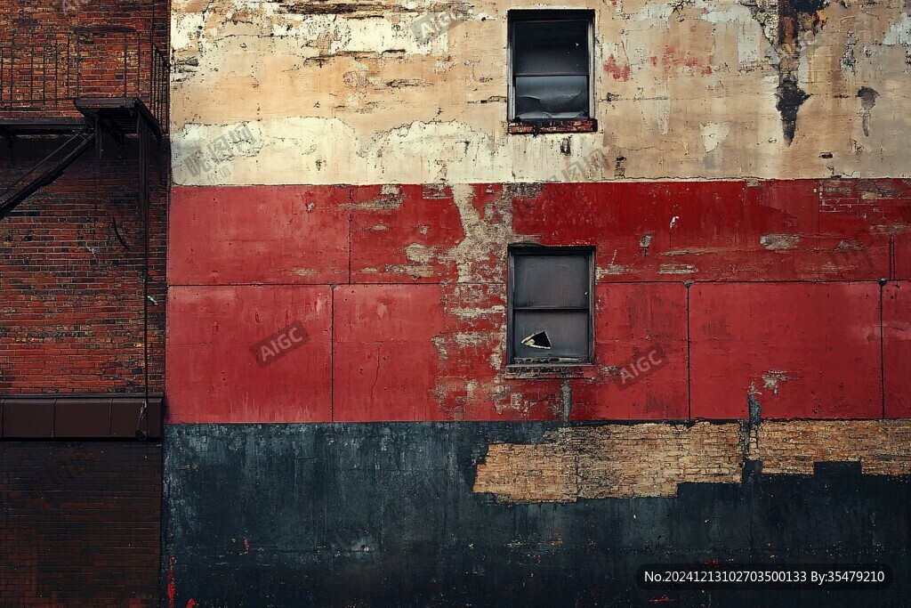 工厂红墙