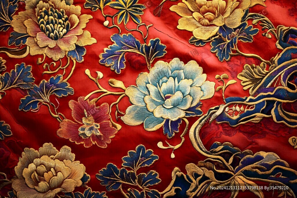 汉服刺绣绸缎锦缎丝绸