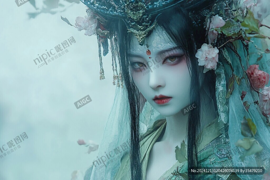 半面妆人物