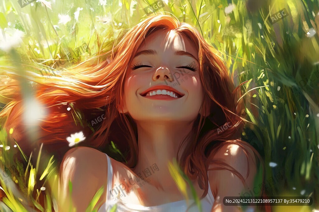 板绘少女插画