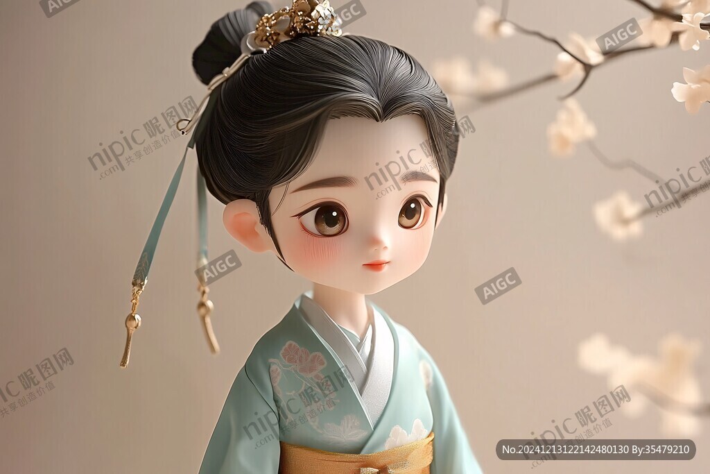 汉服卡通娃娃