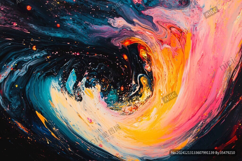 海洋流体画宇宙
