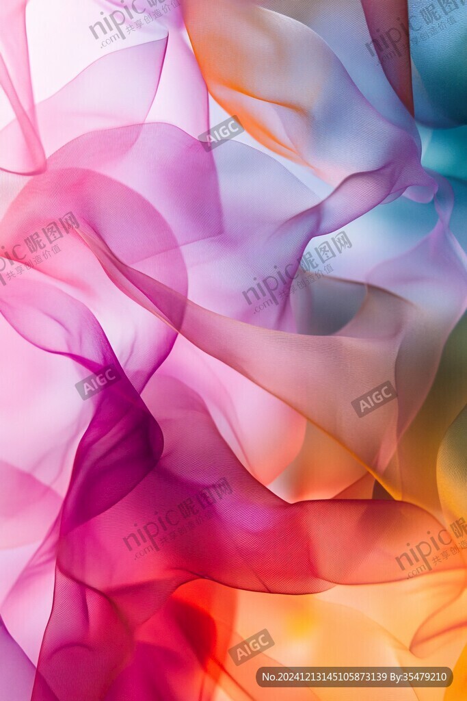 多彩曲线唯美高雅形状