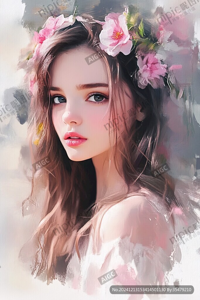 写实人物插画