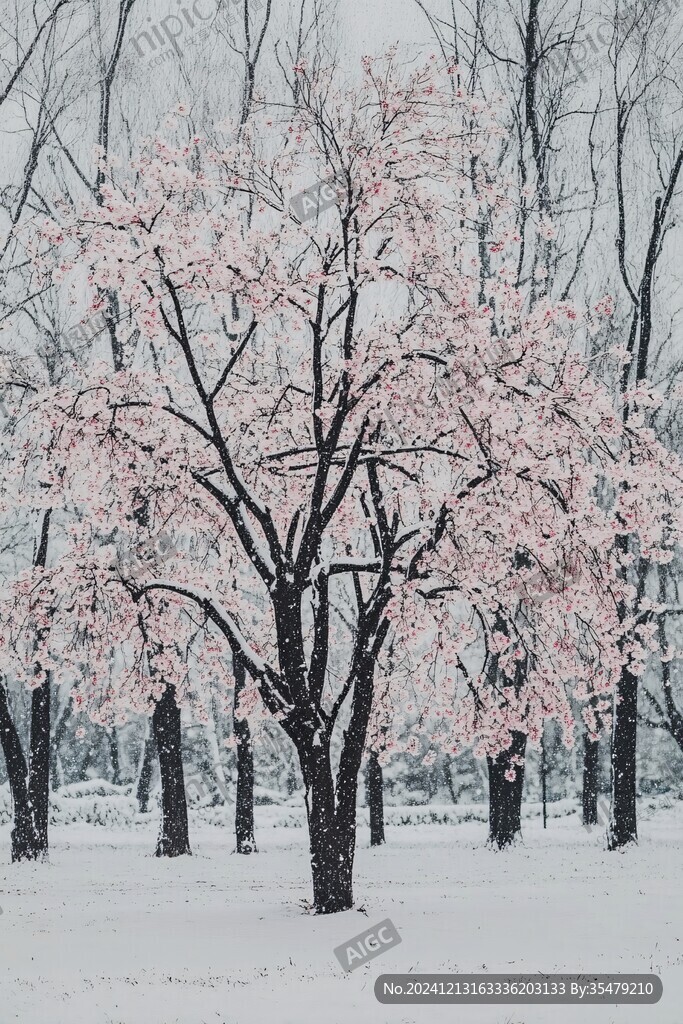雪中珊瑚樱