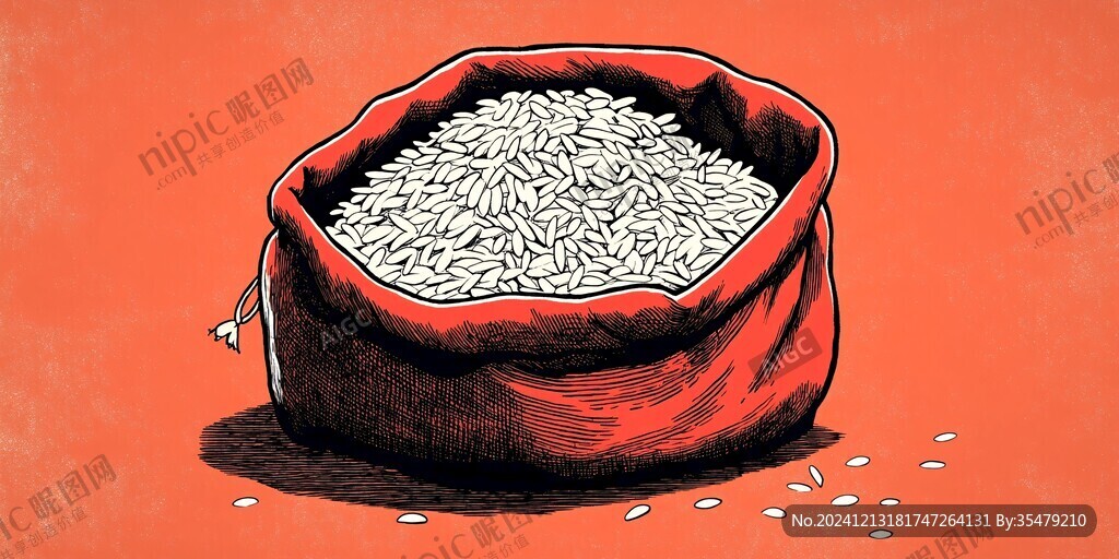 大米插画设计