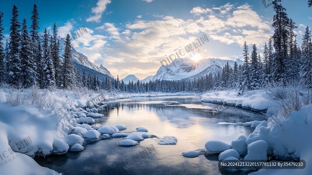 唯美雪景风光