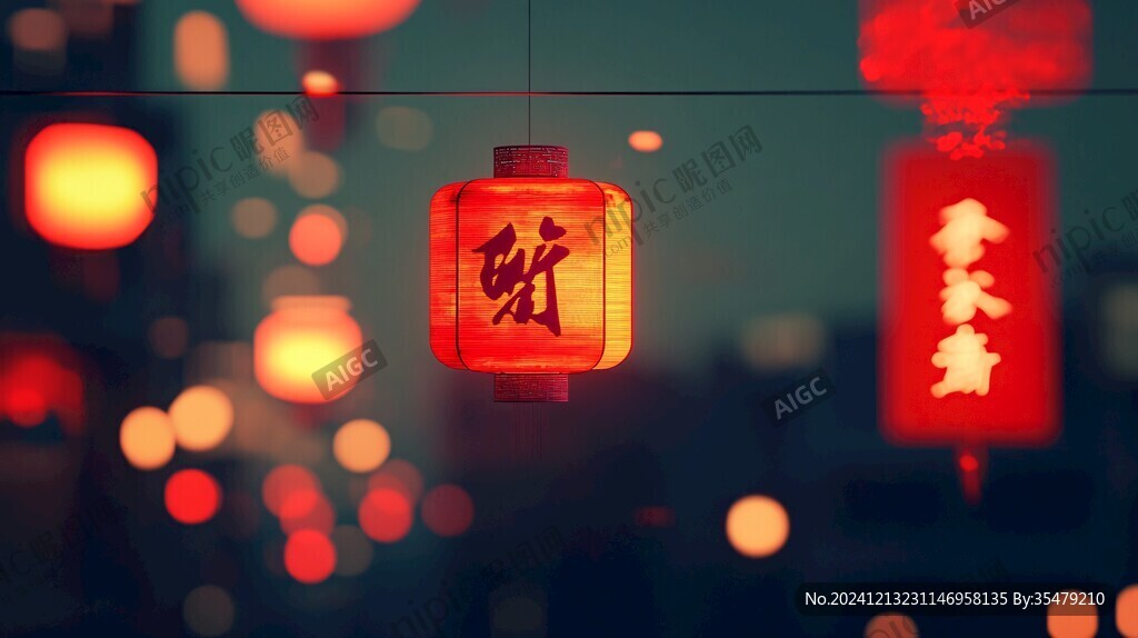 灯笼晚上效果