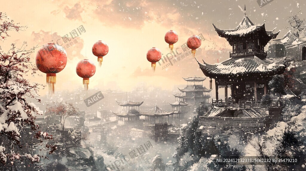 古风冬景