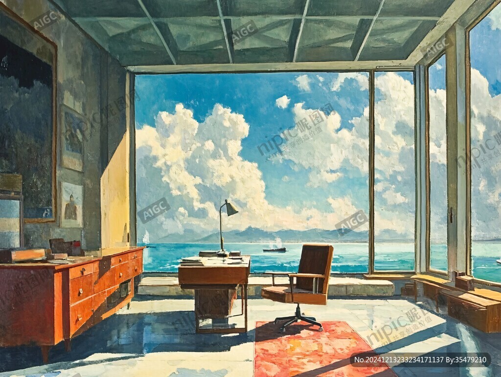 室内场景插画