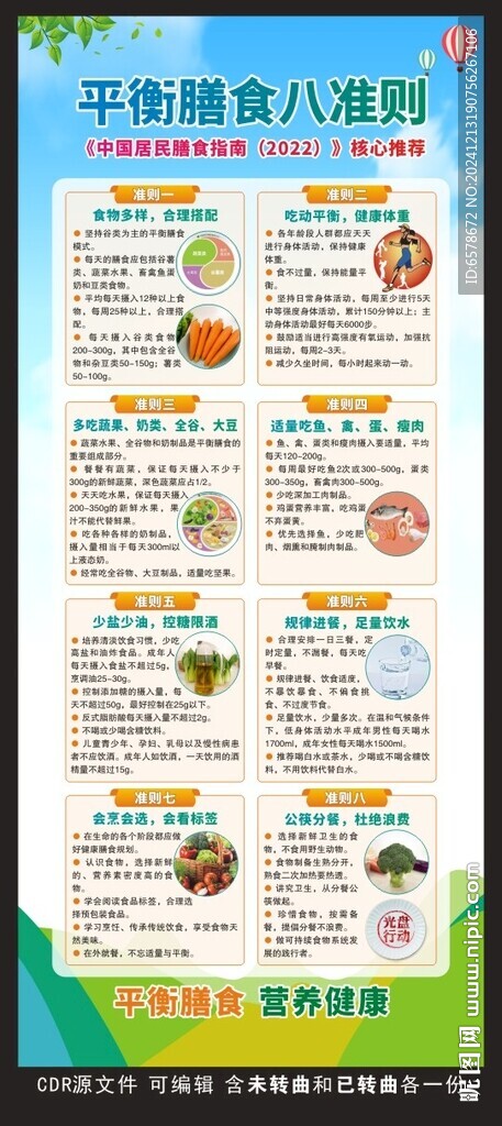 平衡膳食八准则