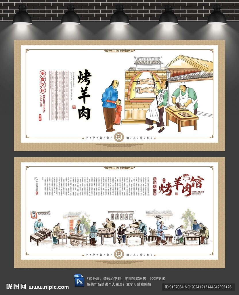 烤羊肉文化墙