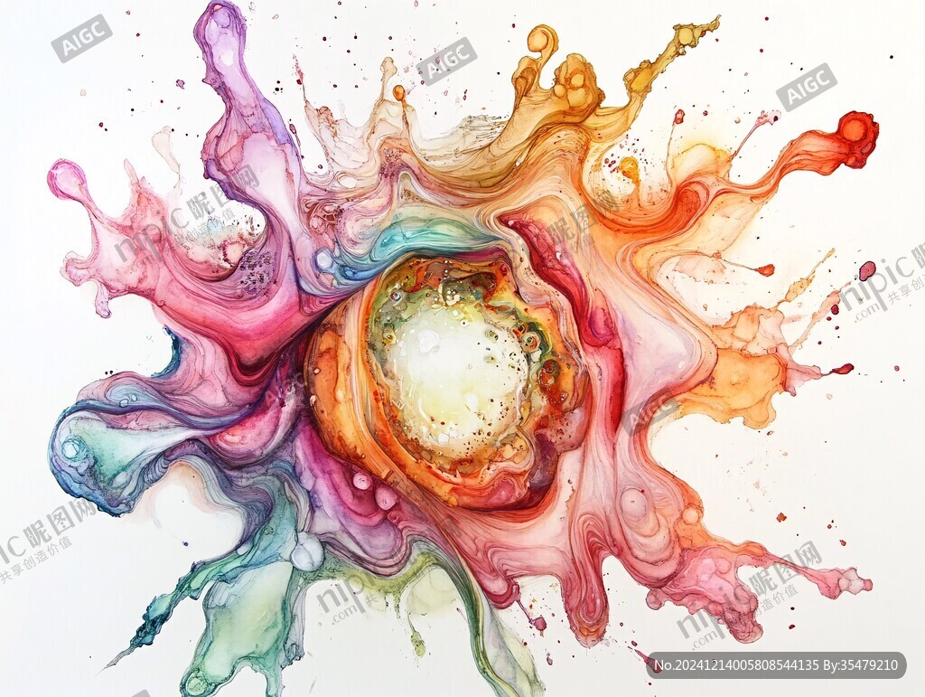 球形流体画