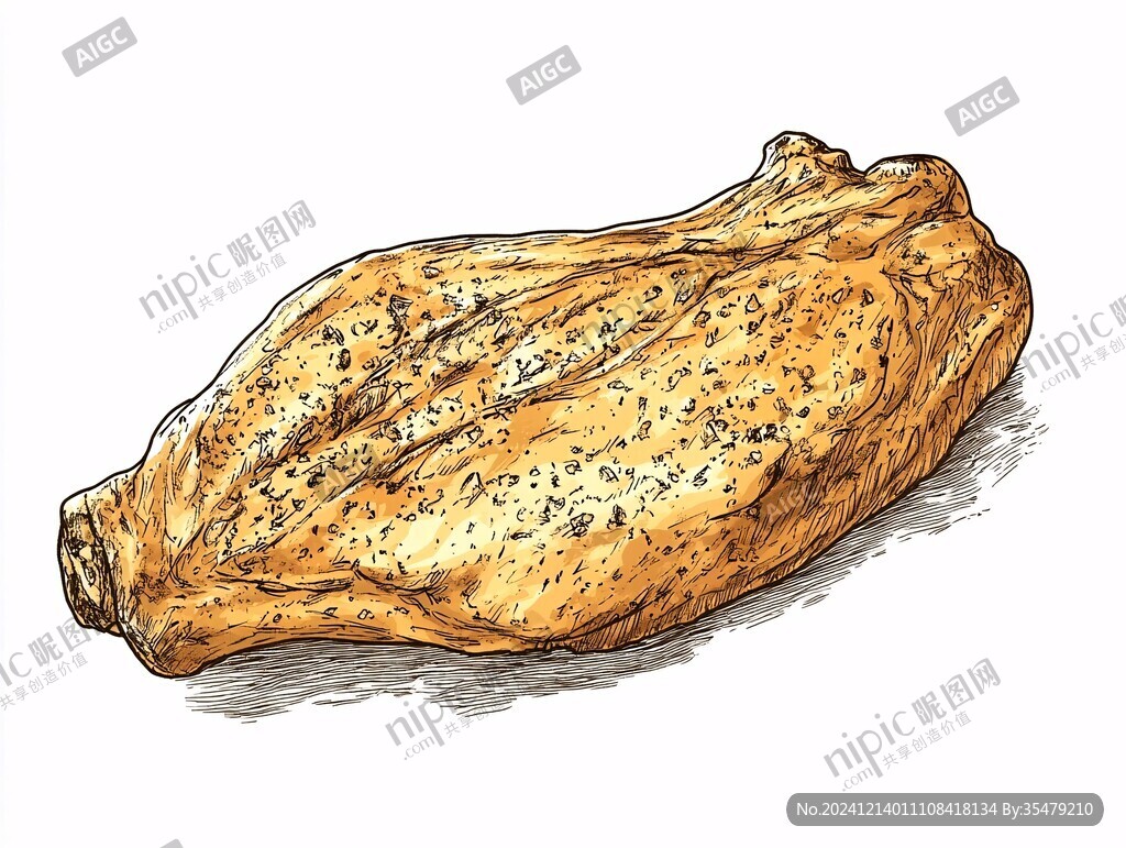 手绘鸡肉干