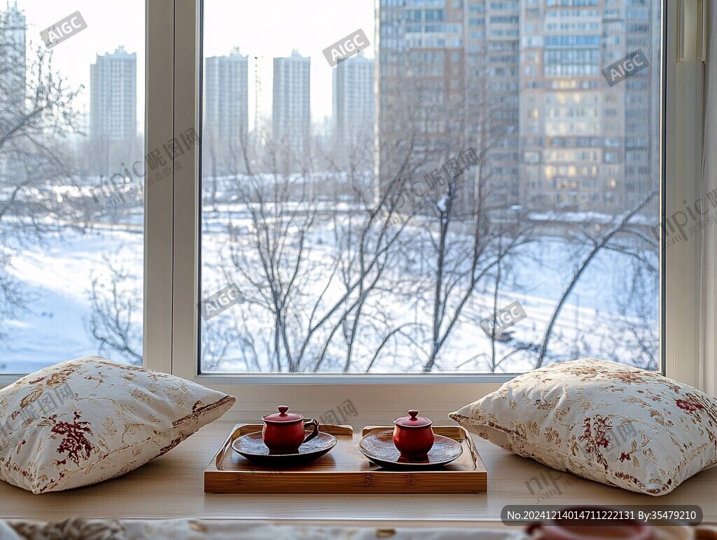 窗外冬景